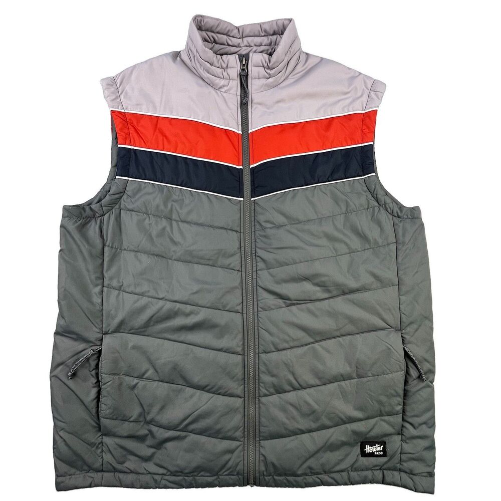 Howler Bros Puffer Vest Men's XXL Gray Primaloft Quilted Insulated Outdoor
